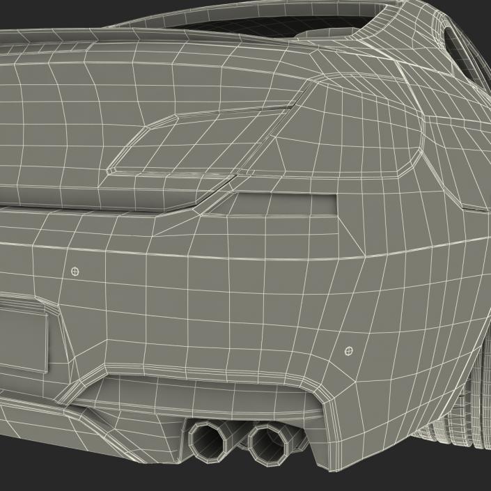 Generic Sedan Simple Interior 3D model