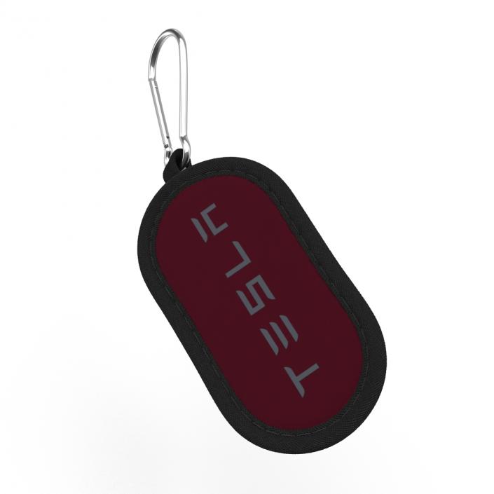3D model Tesla S Key Fob Red Cover