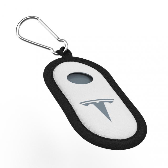 Tesla S Key Fob White Cover 3D