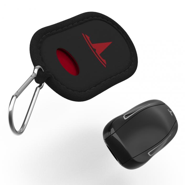 3D Tesla S Key Fob And Black Cover