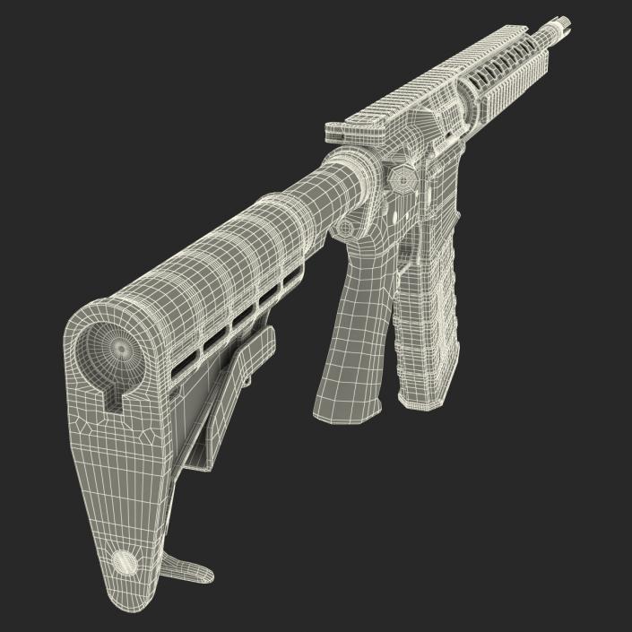 3D model Assault Riffle Generic Sandy 4