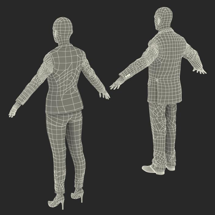 3D model Rigged Business People Collection 3