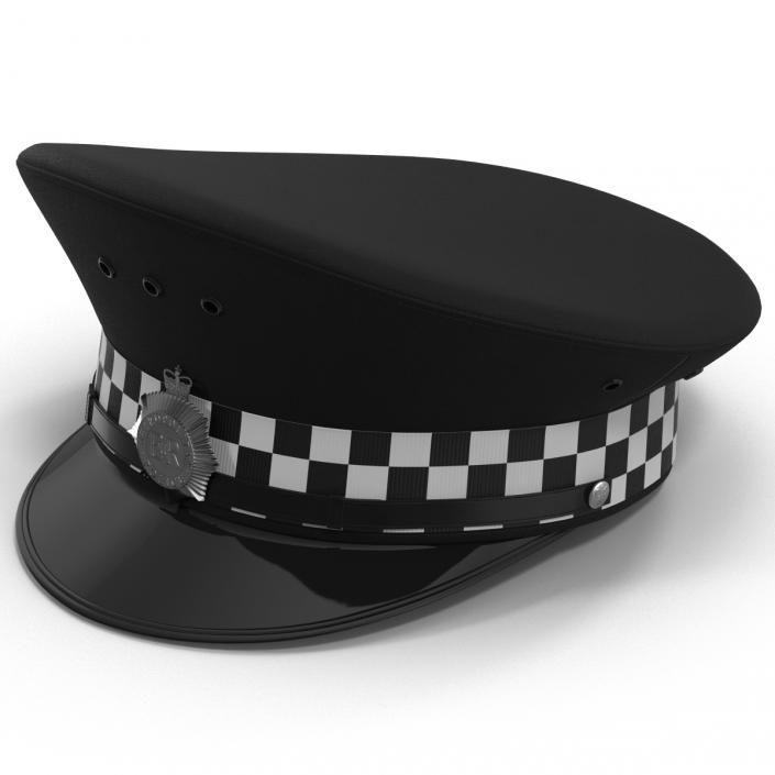 3D model Uk Police Cap 2