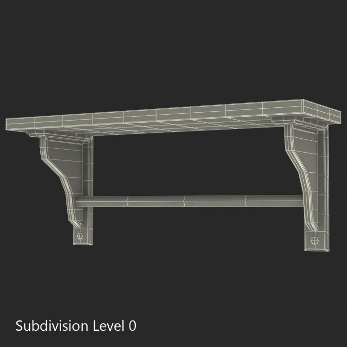 3D Kitchen Shelf model