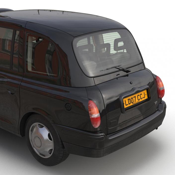 3D model London Cab TX1 Simple Interior