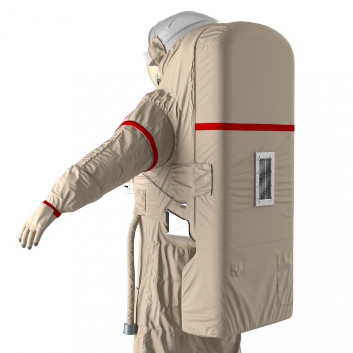 Chinese Astronaut Wearing Space Suit Feitian 3D model