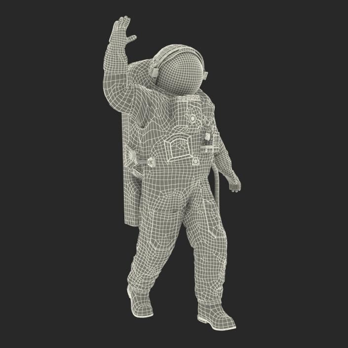3D Chinese Space Suit Feitian Rigged model
