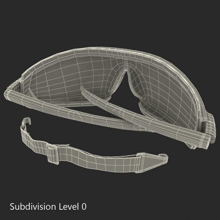 Safety Glasses Folded Pyramex 3D model