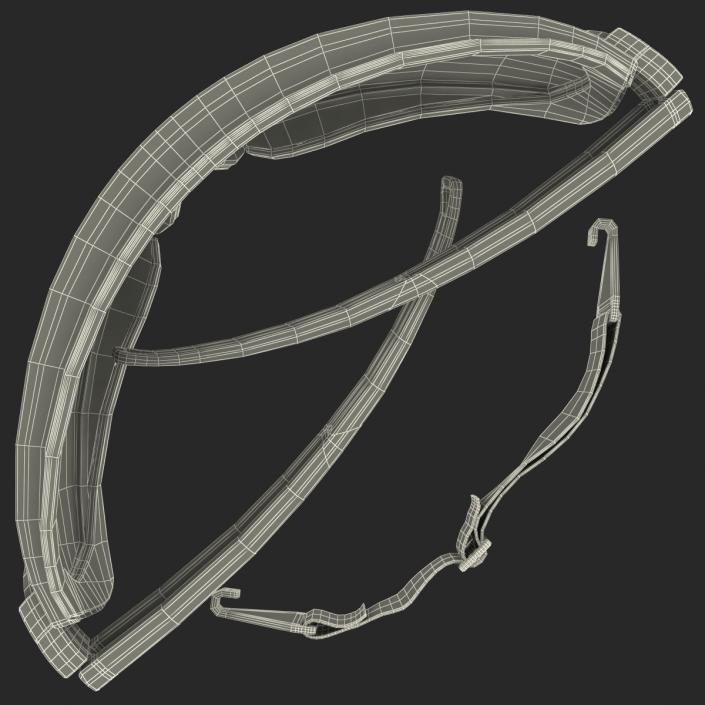 3D model Safety Sport Glasses Folded Generic