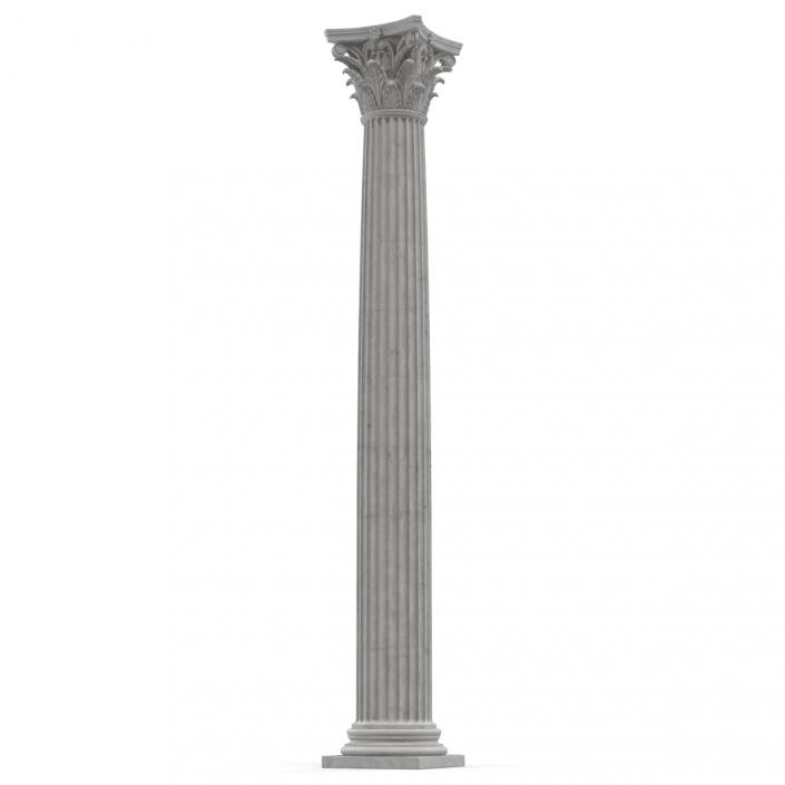 3D Corinthian Order Column model