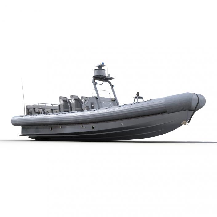 3D Naval Special Warfare Rigid Hull Inflatable Boat RHIB model