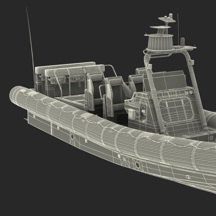 3D Naval Special Warfare Rigid Hull Inflatable Boat RHIB model
