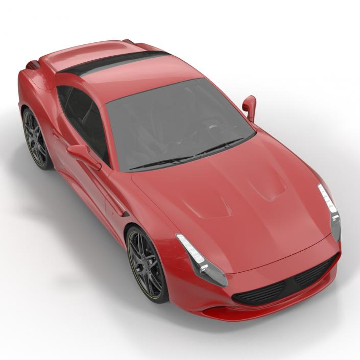 Generic Sport Car Rigged 3D model