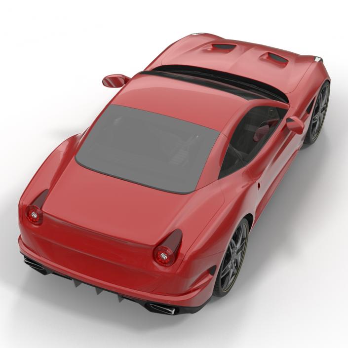 Generic Sport Car Rigged 3D model