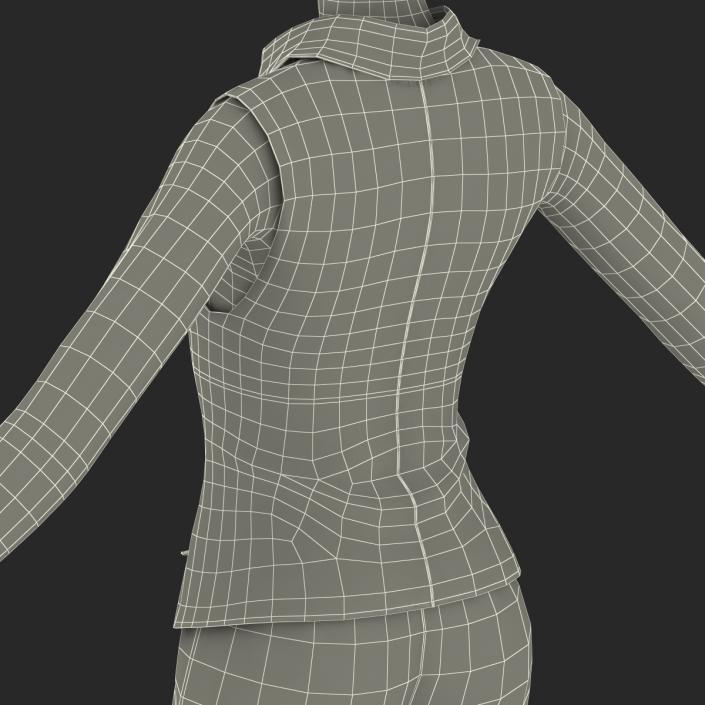 Asian Business Woman Rigged 3D