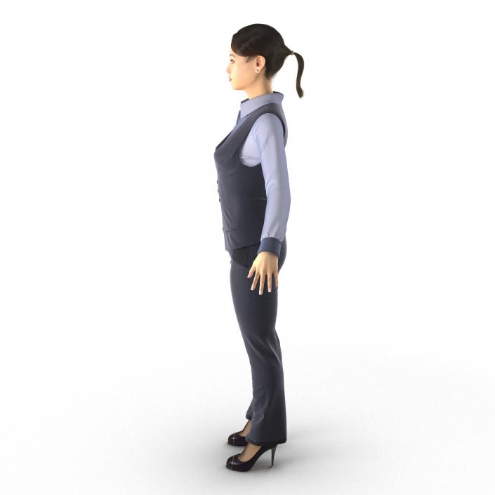 3D model Asian Business Woman