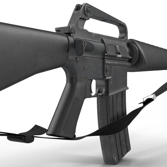 Assault Rifle M16 3 3D model