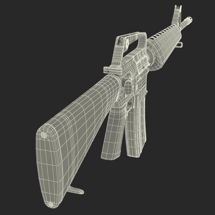 Assault Rifle M16 4 3D model
