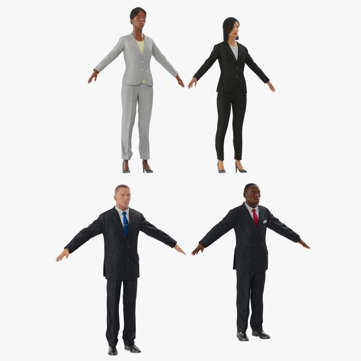 3D model Rigged Business People Collection 2
