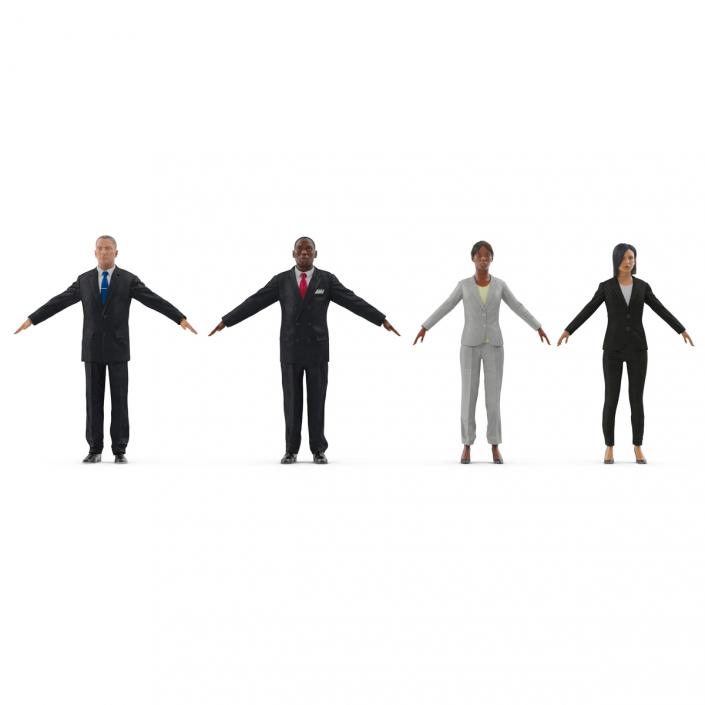 3D model Rigged Business People Collection 2
