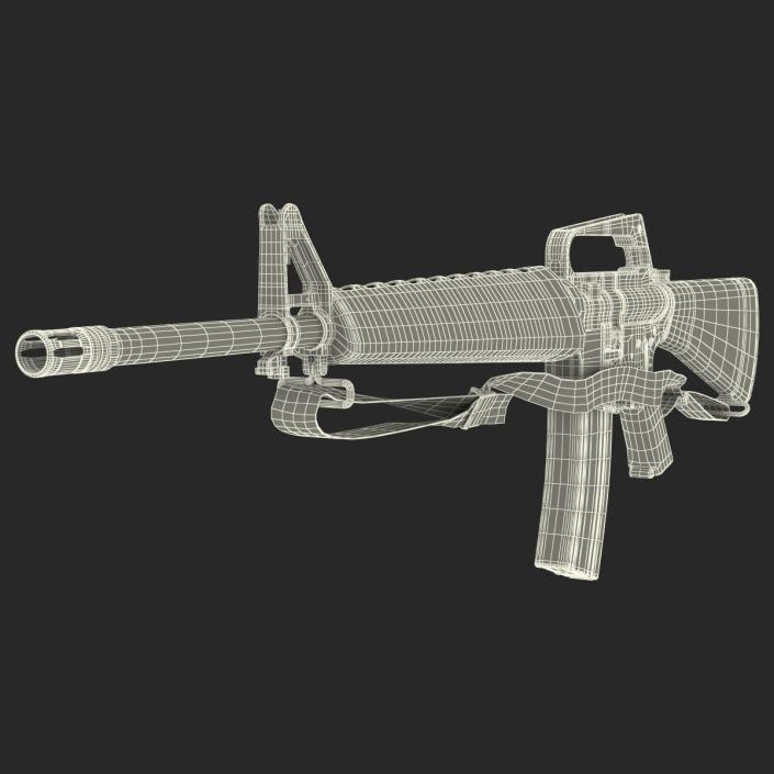 Assault Rifle M16 5 3D model