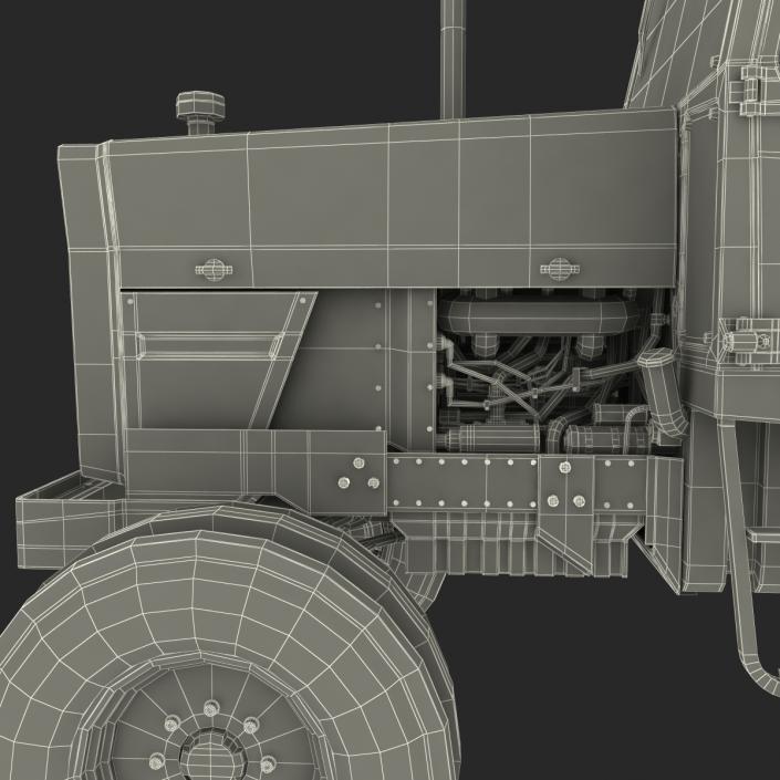 3D Vintage Tractor Ferguson 698 model