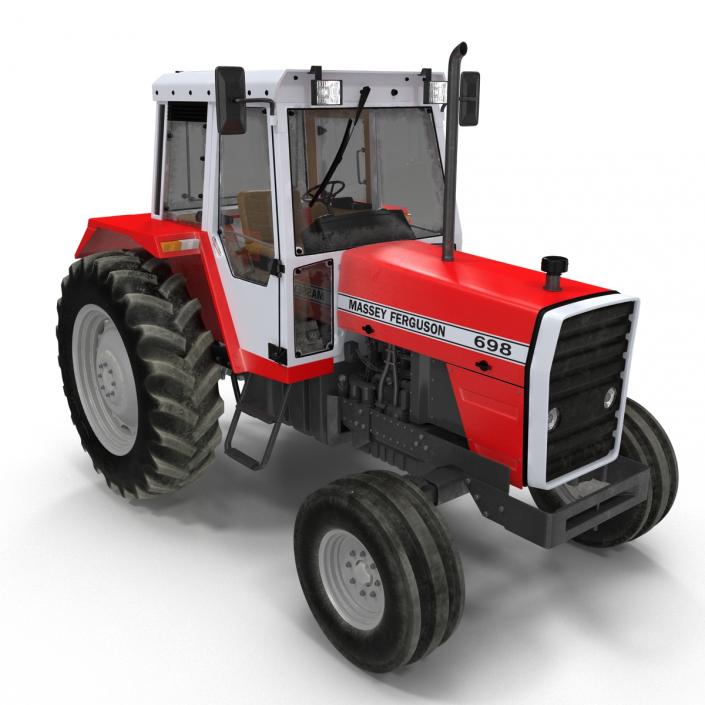3D model Vintage Tractor Ferguson 698 Rigged