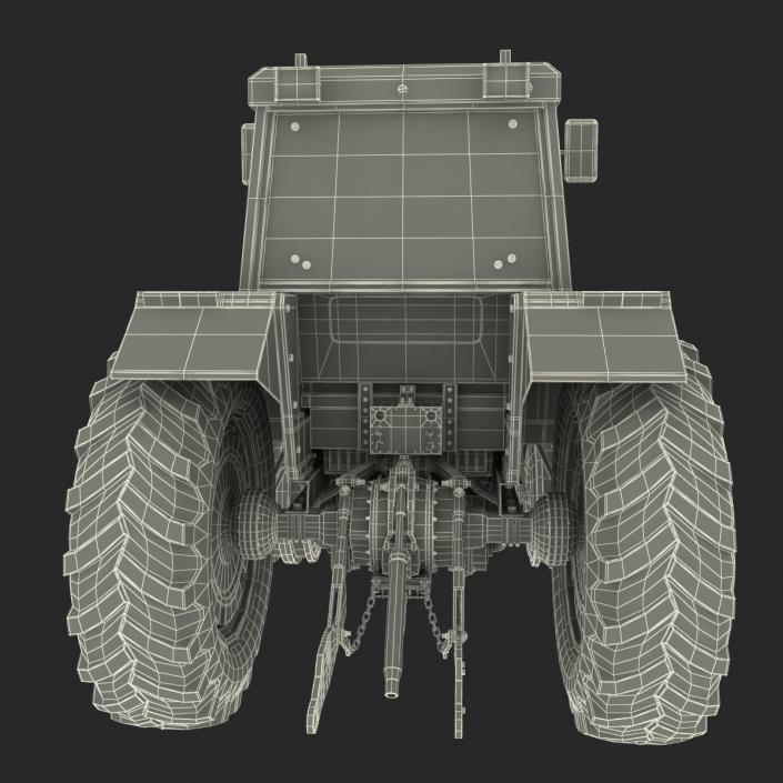 3D model Vintage Tractor Generic Rigged