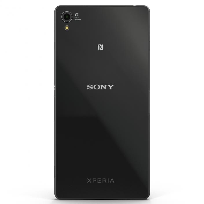 3D model Sony Xperia Z3 Black