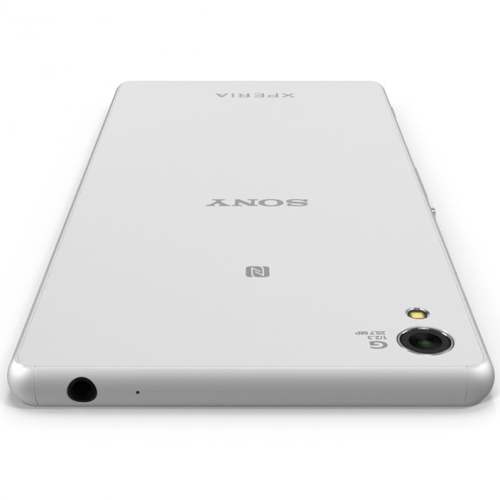3D model Sony Xperia Z3 White