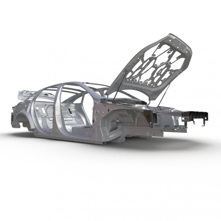 3D Car Frame 5 Rigged model