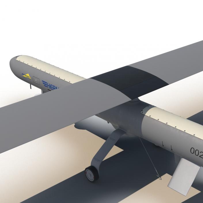 Elbit Hermes 450 Israel UAV Rigged 3D model