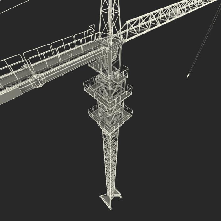 3D model Tower Crane Liebherr