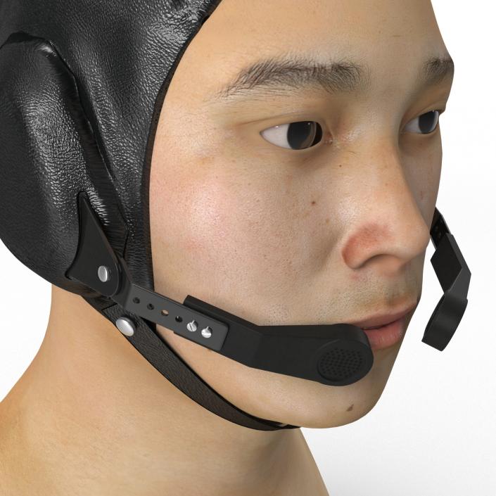 3D Chinese Pilot Head model