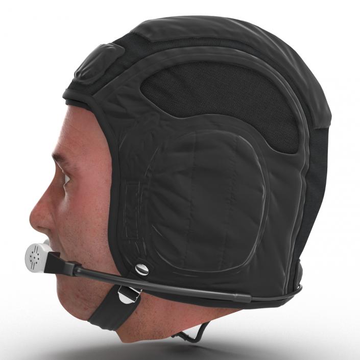 Pilot Head Rigged 3D