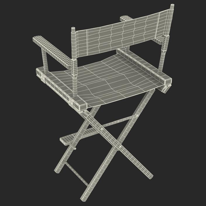 Director Chair 2 Black 3D