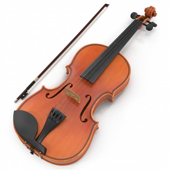3D model Violin Set