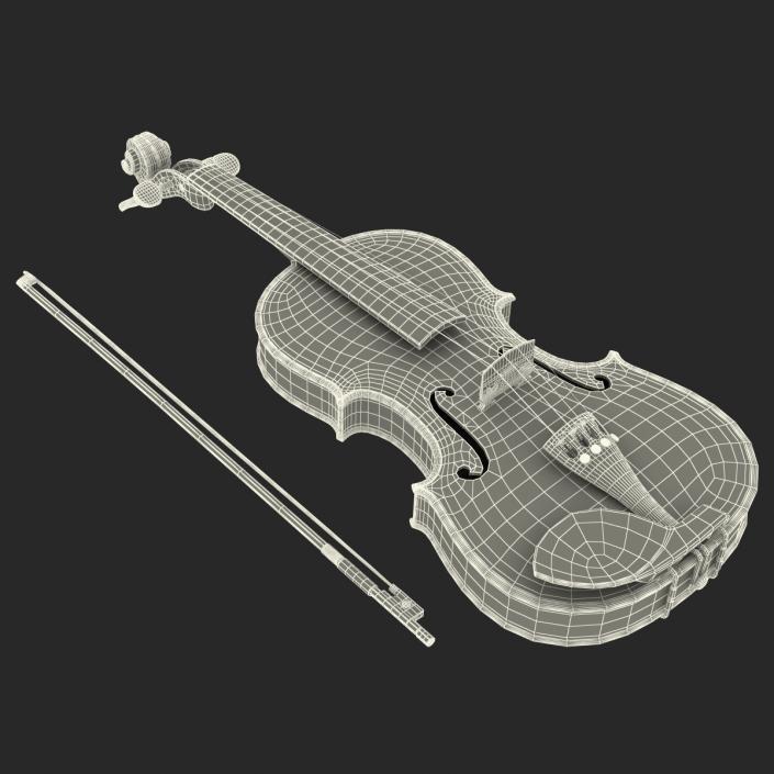 3D model Violin Set