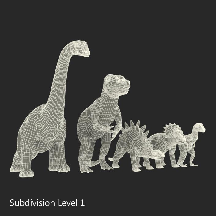 3D Toy Dinosaurs model