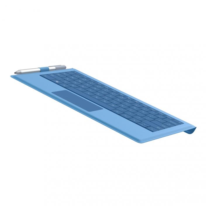 3D model Microsoft Surface Pro 3 Keyboard and Pen
