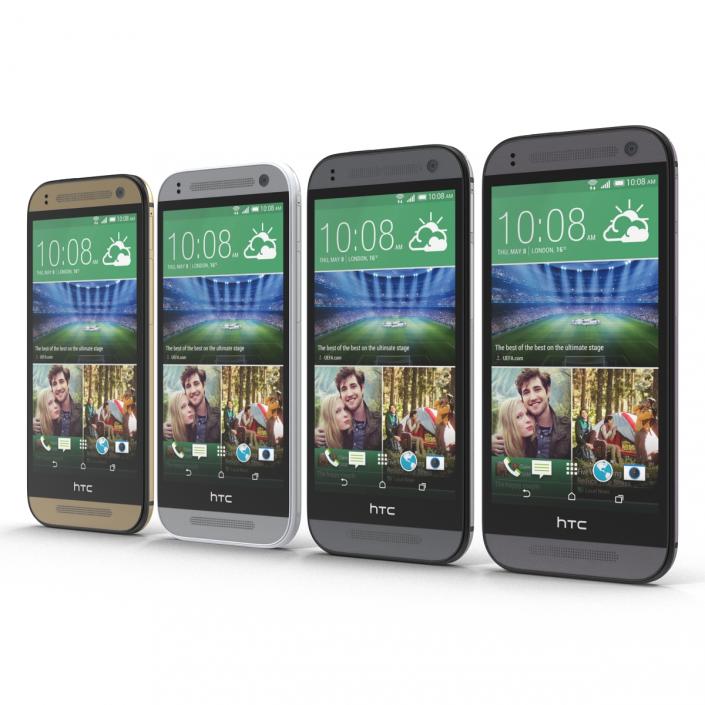 3D HTC One Mini 2 Set All Color model