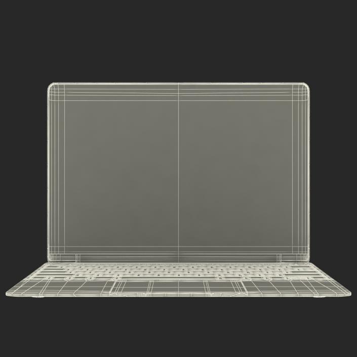 3D Apple MacBook Pro Black model