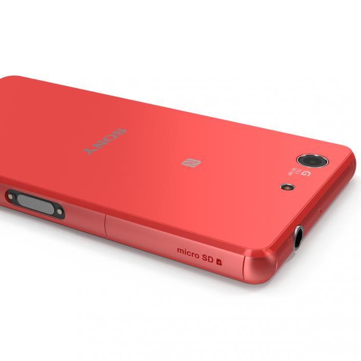 3D Sony Xperia Z3 Compact Red