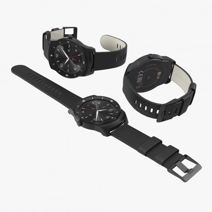 3D LG G Watch R Set
