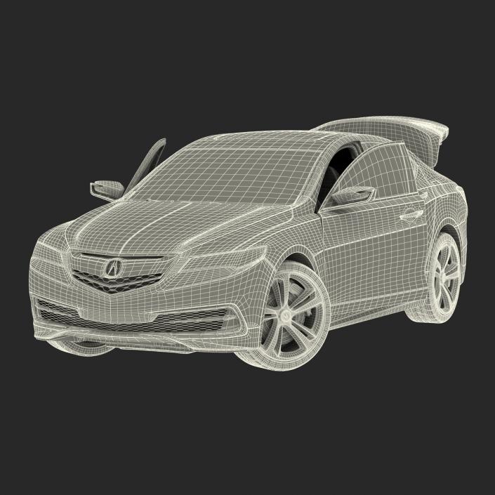 3D Acura TLX 2015 Rigged