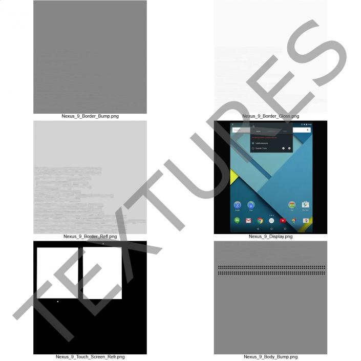 3D Google Nexus 9 Set model