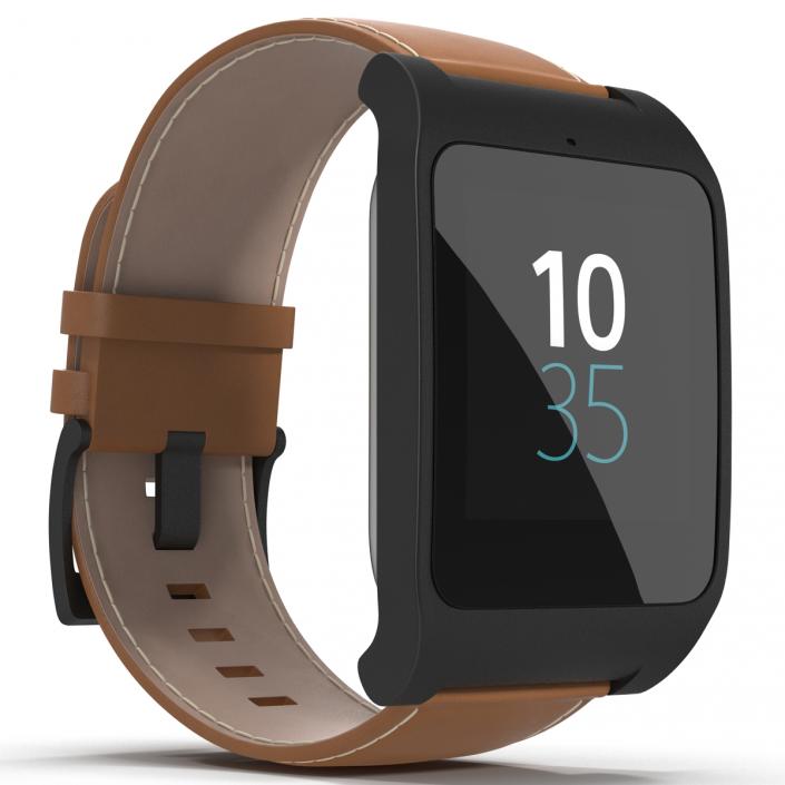 3D model Sony SmartWatch 3 Leather Band