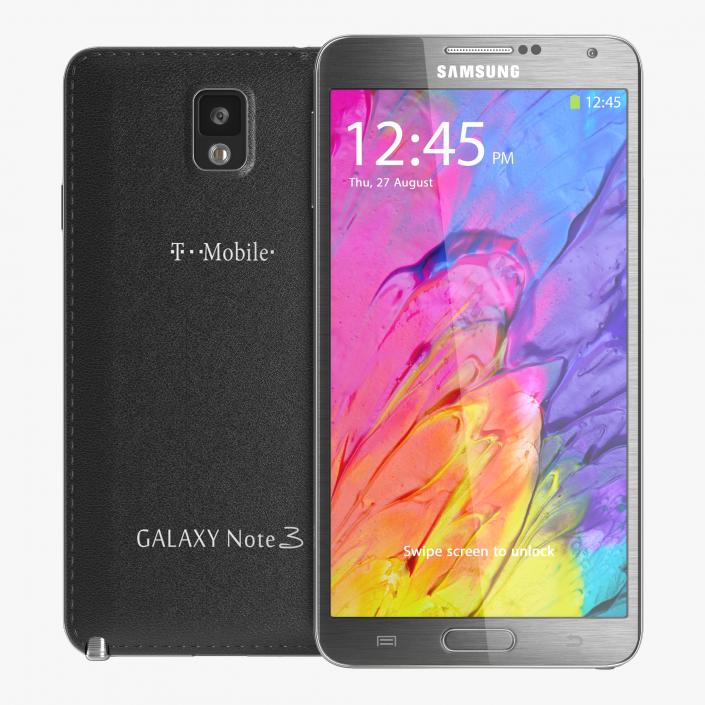 Samsung Galaxy Note 3 Black 3D