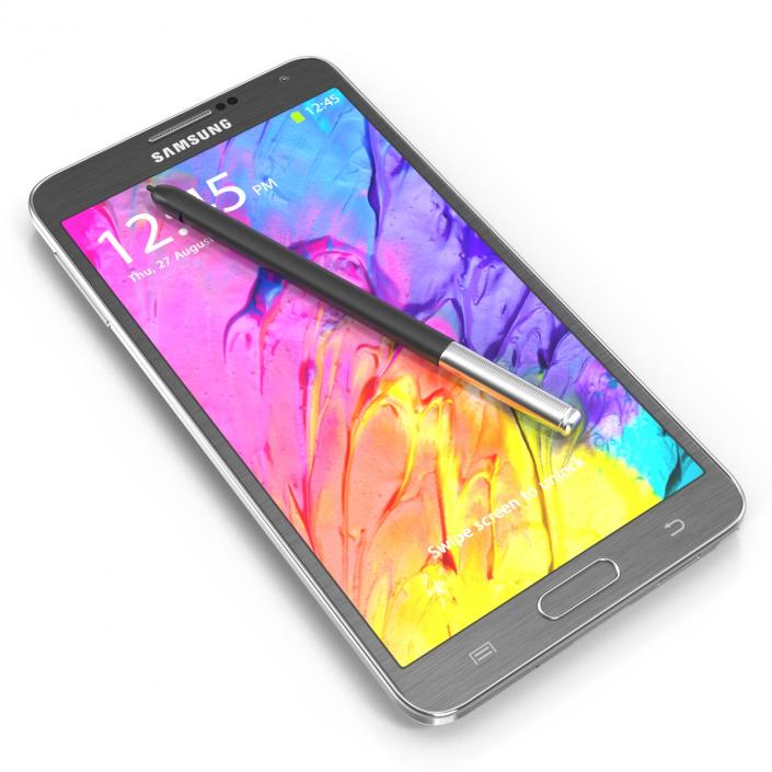 Samsung Galaxy Note 3 Black 3D