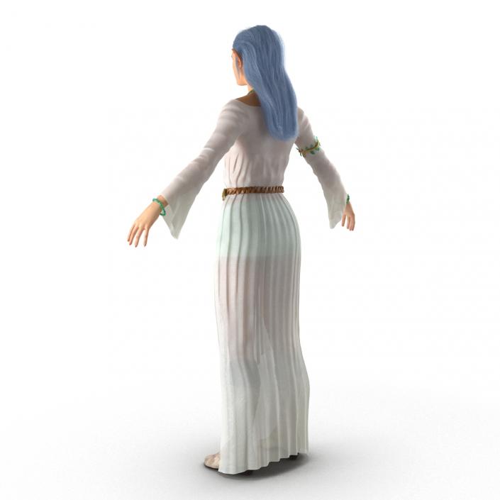 Female Elf Rigged 2 3D model
